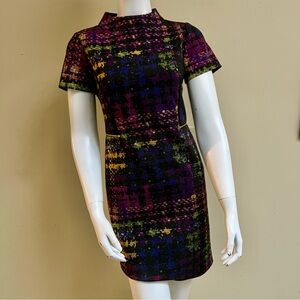 Tahari Modern Plaid Dress